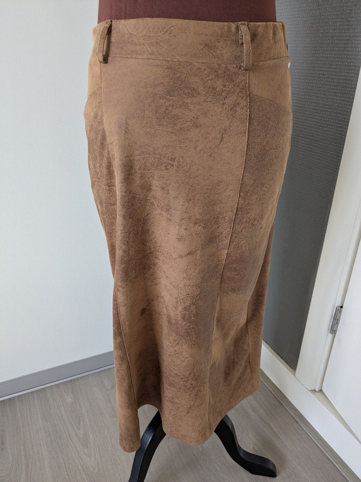 Helena Hart prachtige rok XS, Bruin, Zo goed als nieuw, Maat 34 (XS) of kleiner, Onder de knie