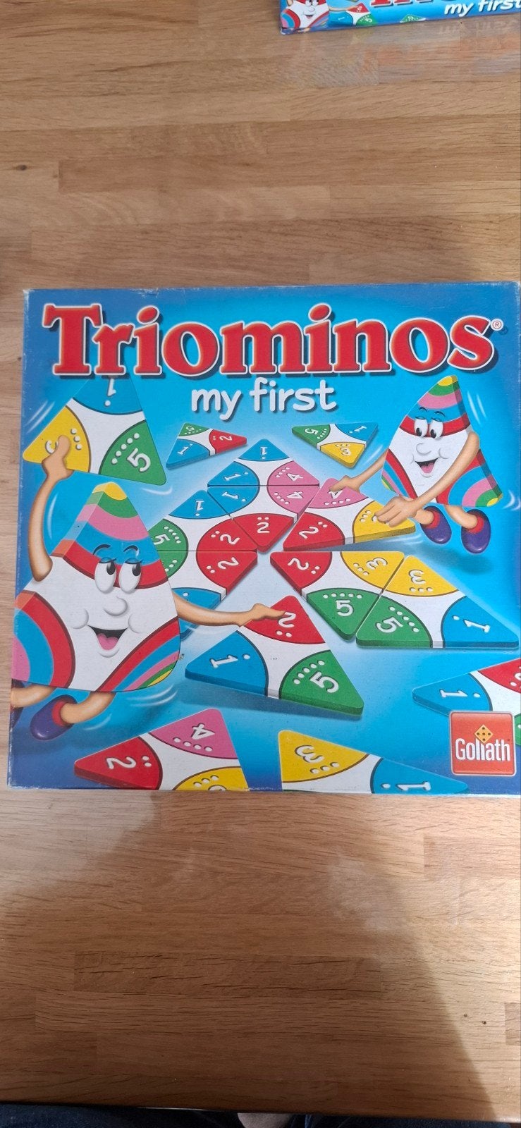 Triominos My First - Educatief spel voor jonge kinderen, Een of twee spelers, Ophalen of Verzenden, Gebruikt, Goliath