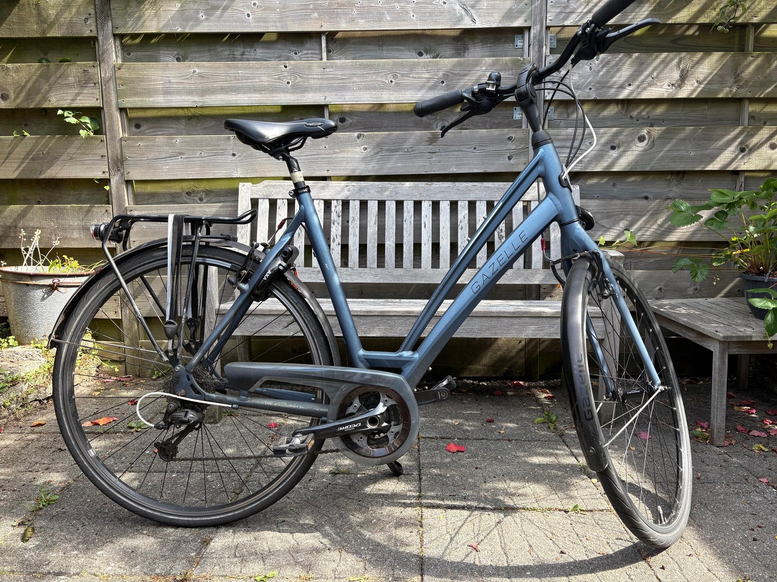 Gazelle damesfiets Chamonix S27 L57 Legion blue V27 (mat), Ophalen, Minder dan 10 versnellingen, 56 cm of meer, Zo goed als nieuw