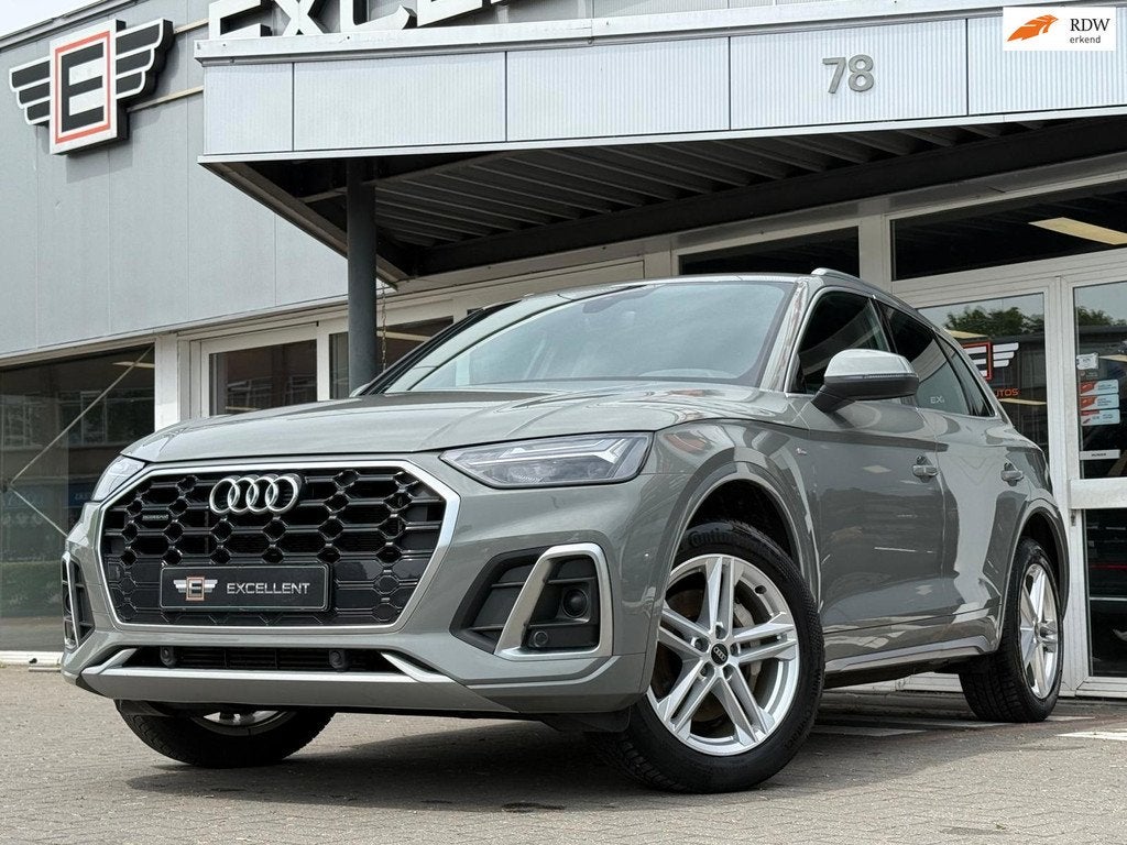 Audi Q5 50 TFSI e S edition | S Line | Keyless, Auto's, Audi, Automaat, Gebruikt, Zwart, 4 cilinders