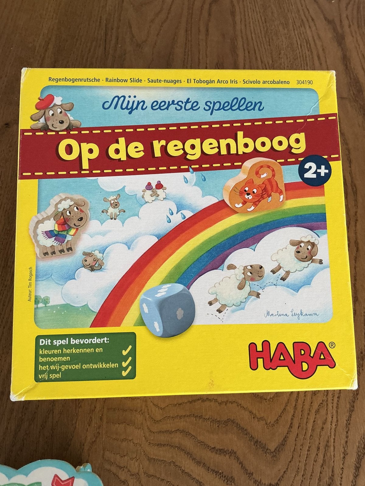 HABA Mijn eerste spellen: Op de regenboog (mist rood kaartje, Ophalen of Verzenden, Gebruikt