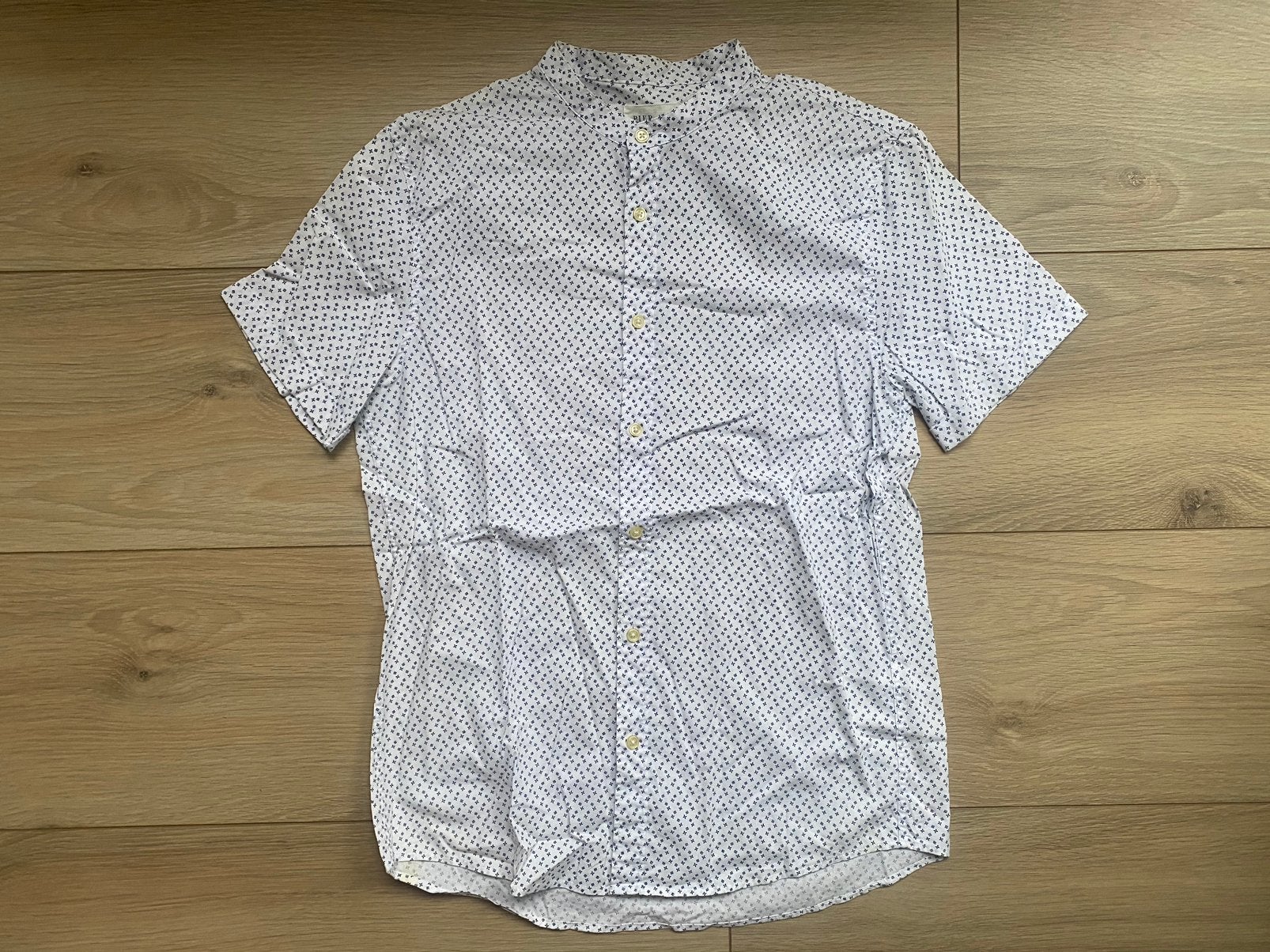 Korte mouwen overhemd, Ophalen of Verzenden, Zo goed als nieuw, Wit, Halswijdte 39/40 (M)