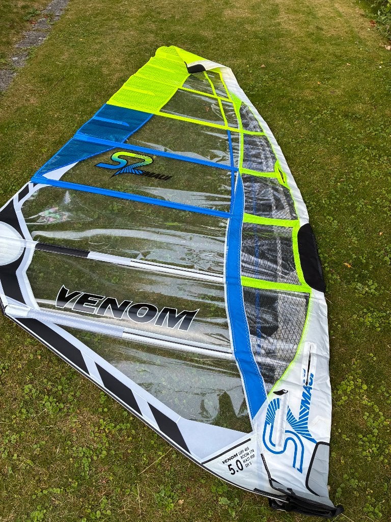 S2 Maui Venom 5,0 2021 (nieuw), Watersport en Boten, Windsurfen, Ophalen, Nieuw, Zeil, 5 tot 6.5 m²