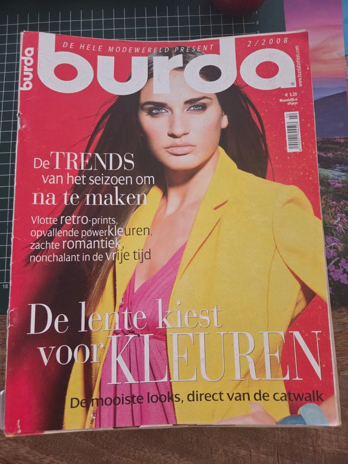 Burda Mode Tijdschrift 2/2008 - Lente Kiest Kleuren, Vrouw, Overige typen, Gebruikt, Burda