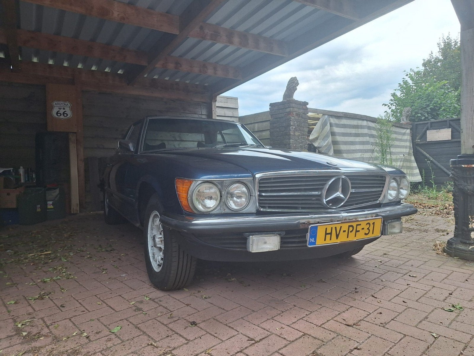 Mercedes-Benz SL 3.5 350 SL 1979 Blauw, Automaat, Achterwielaandrijving, 8 cilinders, 3500 cc