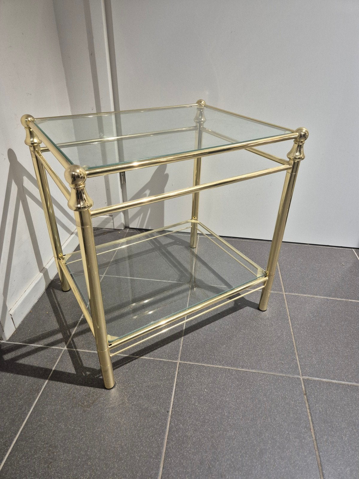 Vintage hollywood Regency bijzettafel, Ophalen, Onbekend, Onbekend, Onbekend