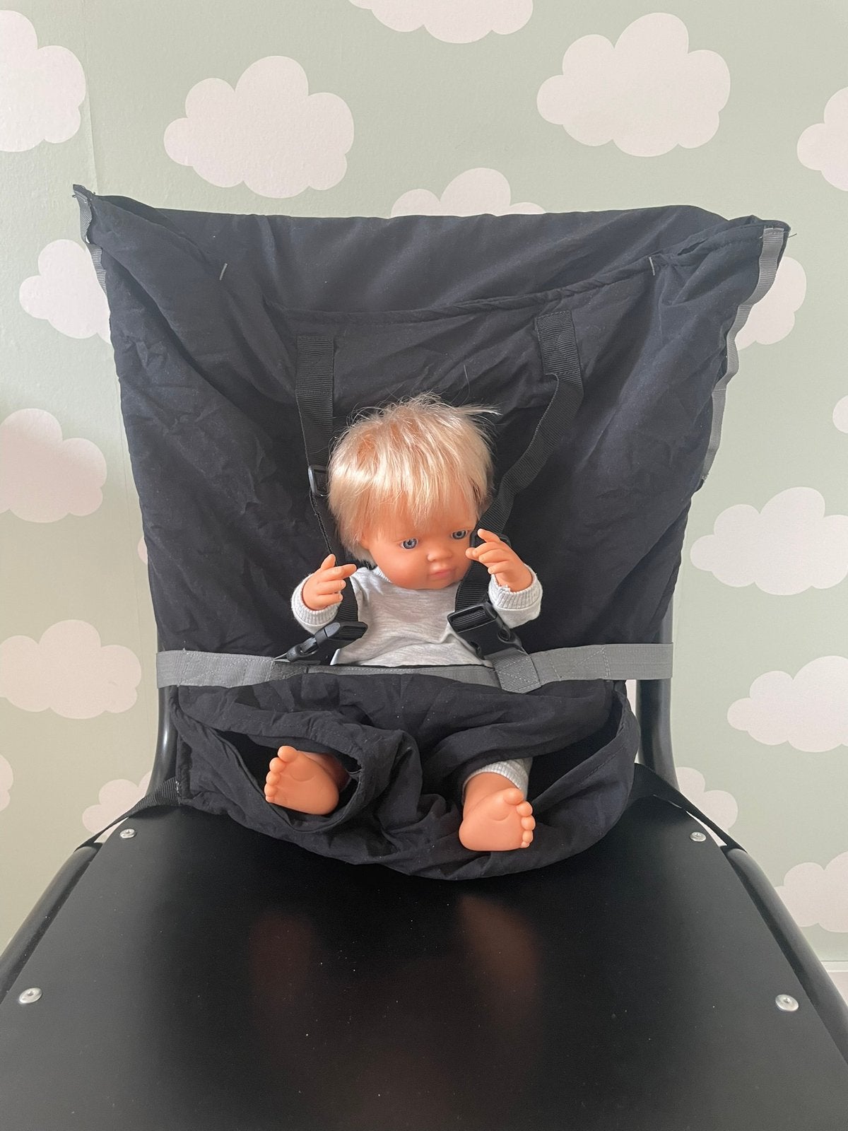 Sack’n Seat+ opvouwbare kinderstoel / reisstoel – zwart, Ophalen, Zo goed als nieuw, Rug, Overige merken