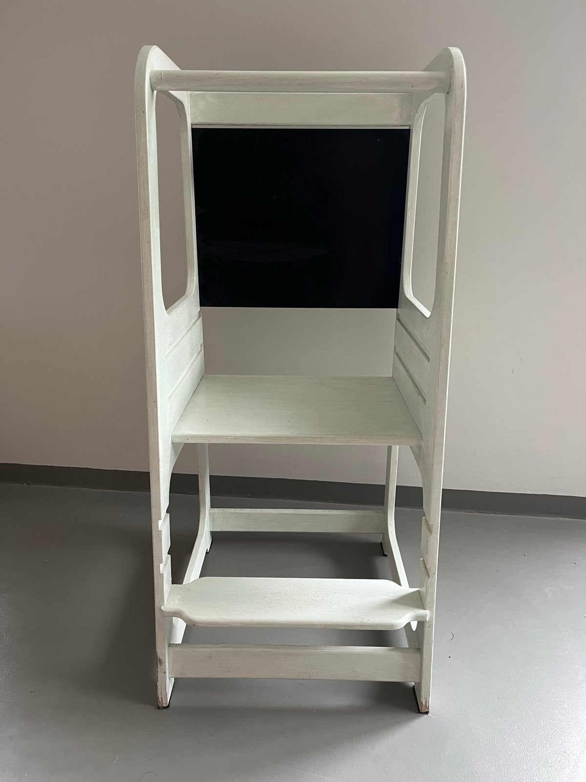 Houten leertoren keukenhulp met Schoolbord, Ophalen, Gebruikt, Overige typen, Aanschuifbaar