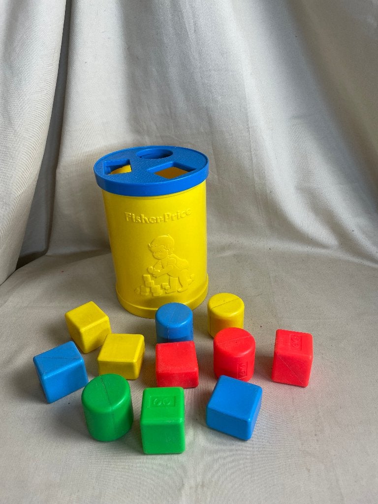 Fisher-Price blokkenton jaren 70, Ophalen of Verzenden, Gebruikt, Overige typen