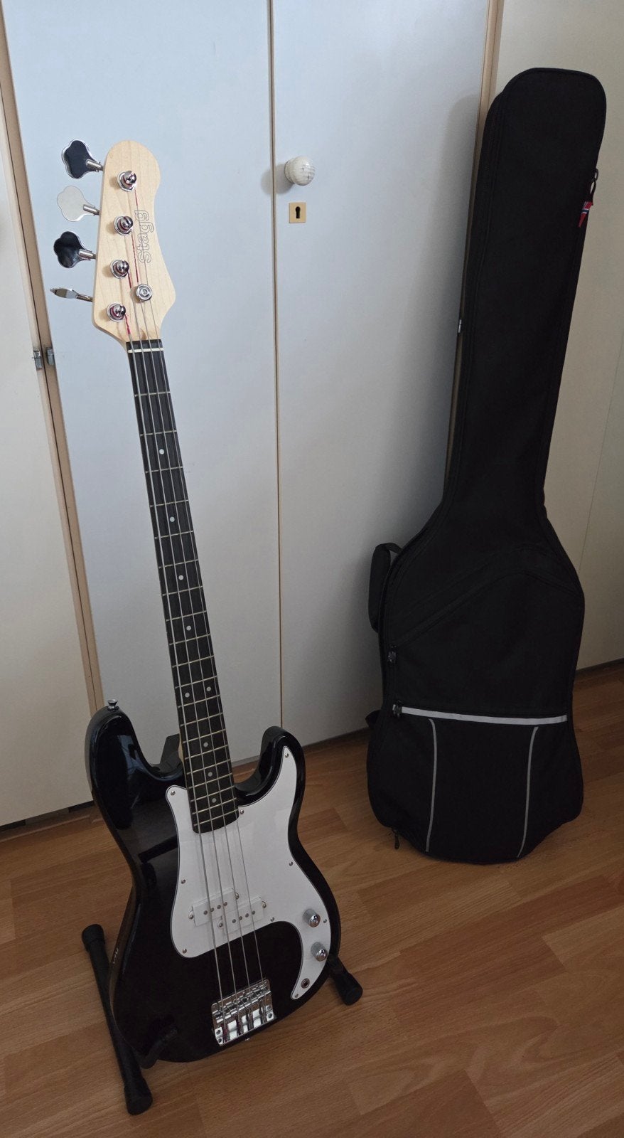 Stagg basgitaar + Hartke HD15, Ophalen, Zo goed als nieuw, Elektrisch