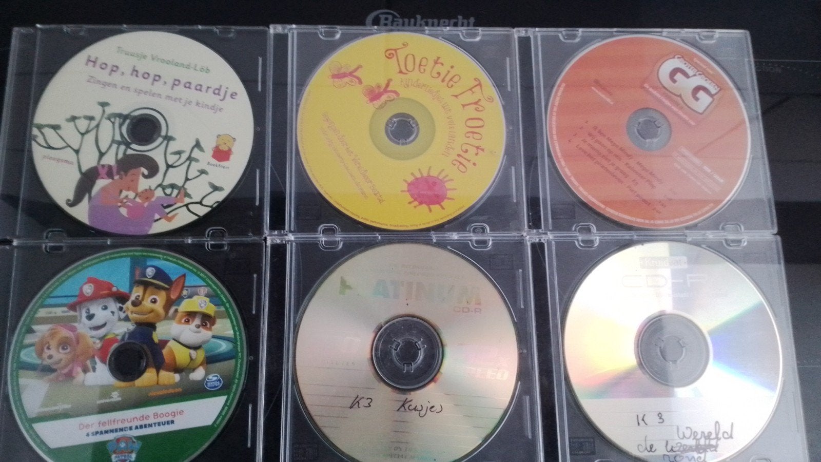 Kinder CD's en DVD's - 8 stuks TEAB, Ophalen of Verzenden, Gebruikt, Muziek, Tot 2 jaar