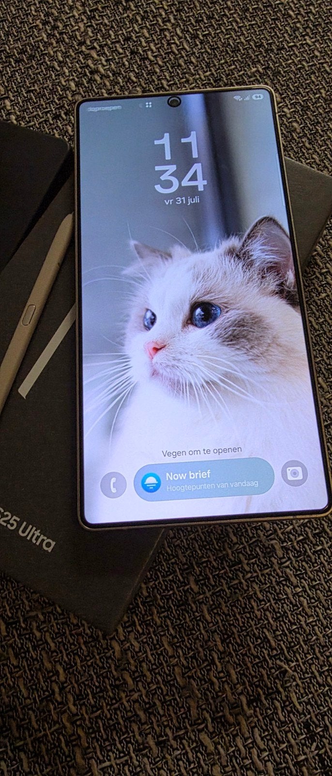 Samsung S25 Ultra 5G 512GB Ram 12GB Als nieuw Vaste prijs, Zwart, Touchscreen, Ophalen of Verzenden, Zo goed als nieuw