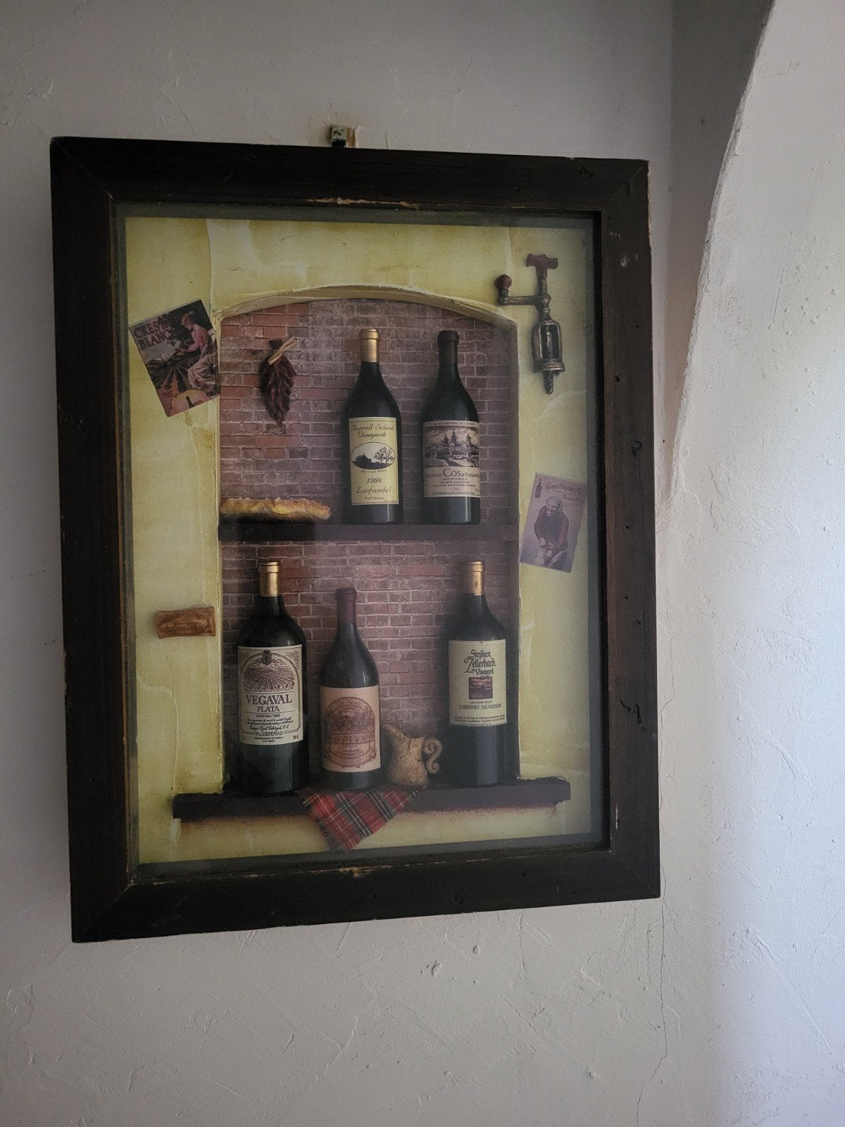 Frans brocante/ vintage vitrinekastje  / allegonda, Antiek en Kunst, Curiosa en Brocante, Ophalen of Verzenden
