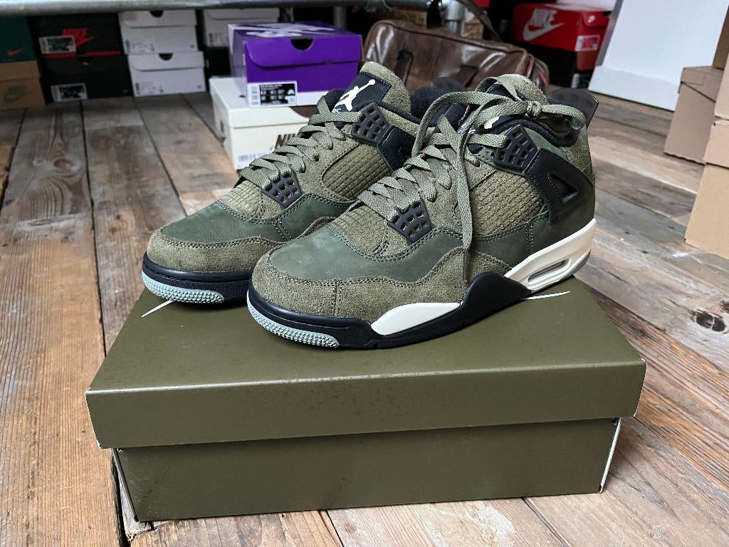 Nike Air Jordan 4 Craft Olive Green - 42, Kleding | Heren, Schoenen, Overige kleuren, Nike, Nieuw, Ophalen of Verzenden