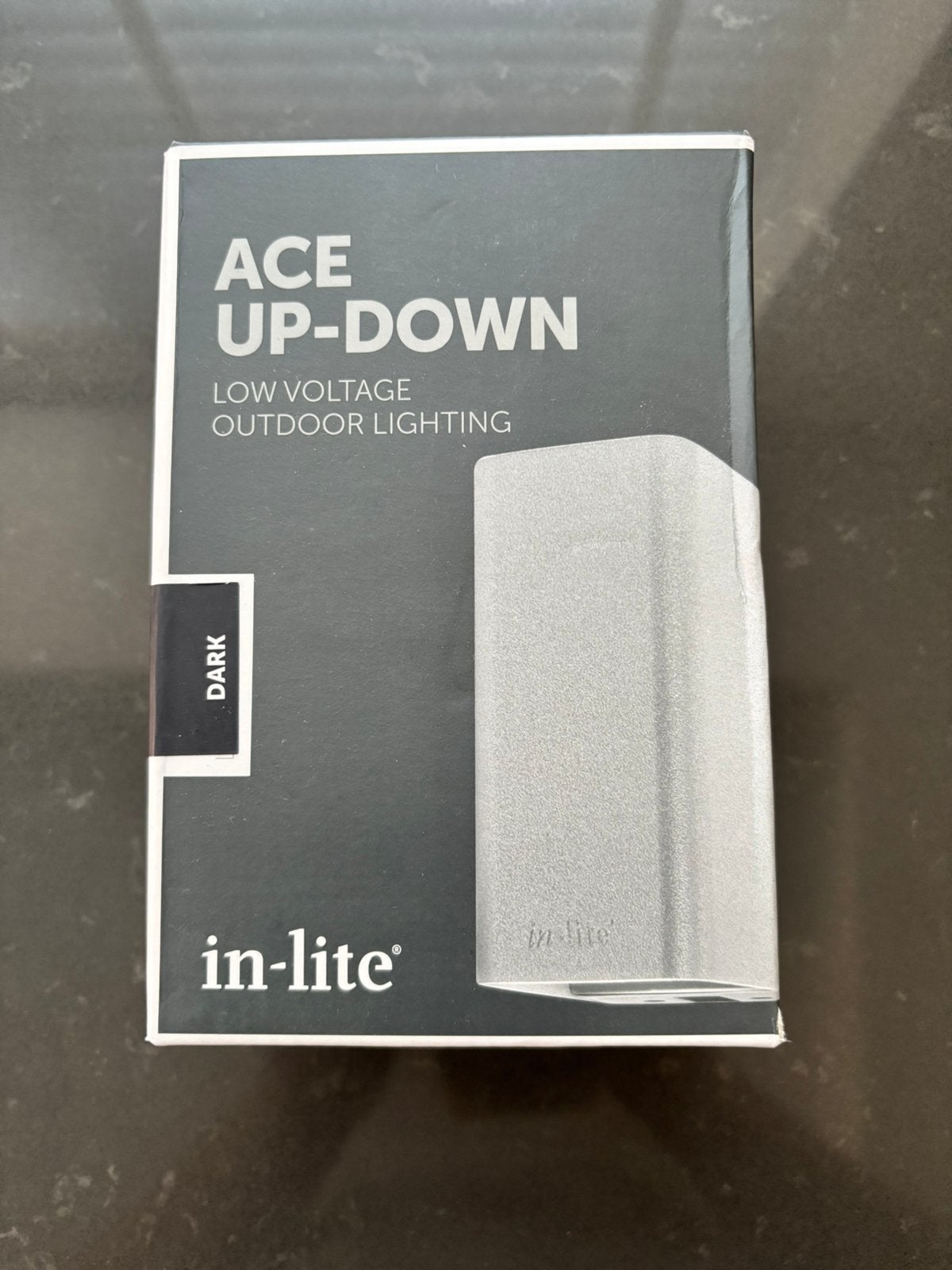 In-lite ACE Up-Down buitenlamp 12v – nieuw in doos, Tuin en Terras, Buitenverlichting, Ophalen, Minder dan 50 watt, Wandlamp, Netvoeding
