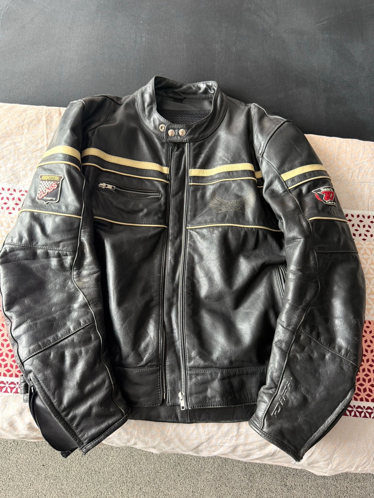 Heren motorjas DIFI leer maat 58, Motoren, Kleding | Motorkleding, Ophalen of Verzenden, Tweedehands, Heren, Jas | leer