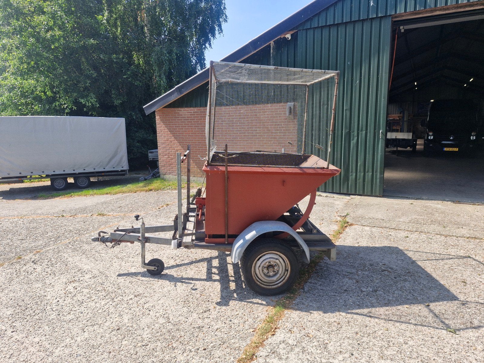 Aanhangwagen met kiep functie, kieper, Ophalen, Gebruikt, -, -