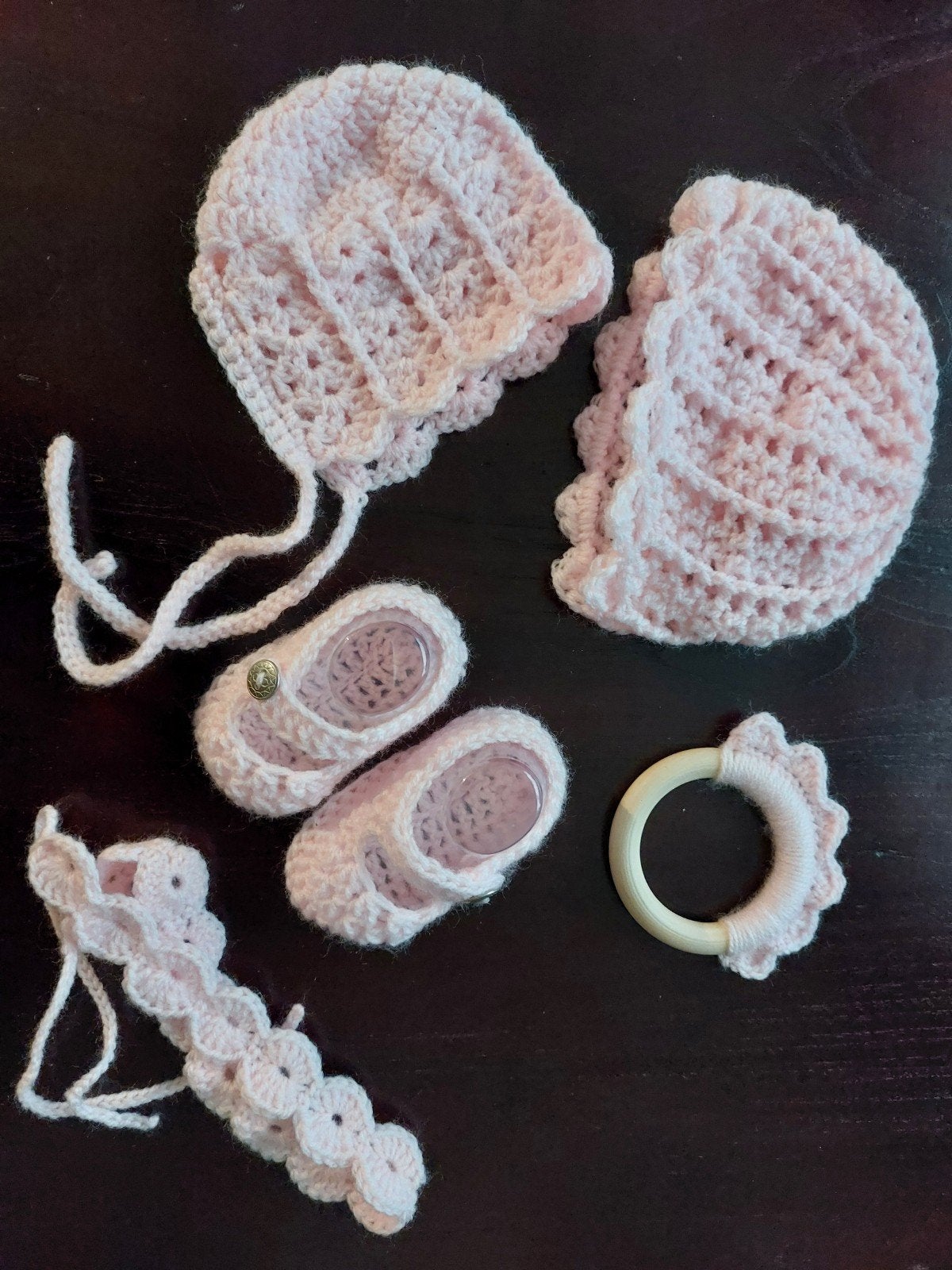 Handgemaakte Roze Gehaakte Poppenkleding Set, Kinderen en Baby's, Ophalen of Verzenden, Zo goed als nieuw, Handgemaakt, Meisje