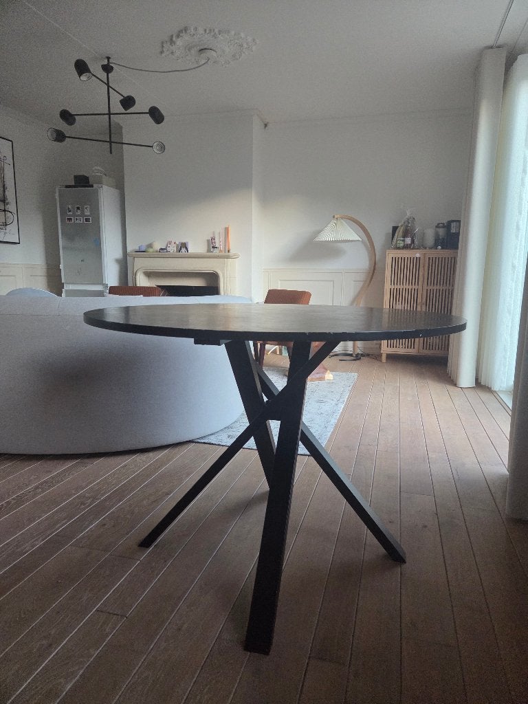 Eettafel IKEA MARIEDAMM - 105 cm, Ophalen, Gebruikt, Rond, Vier personen