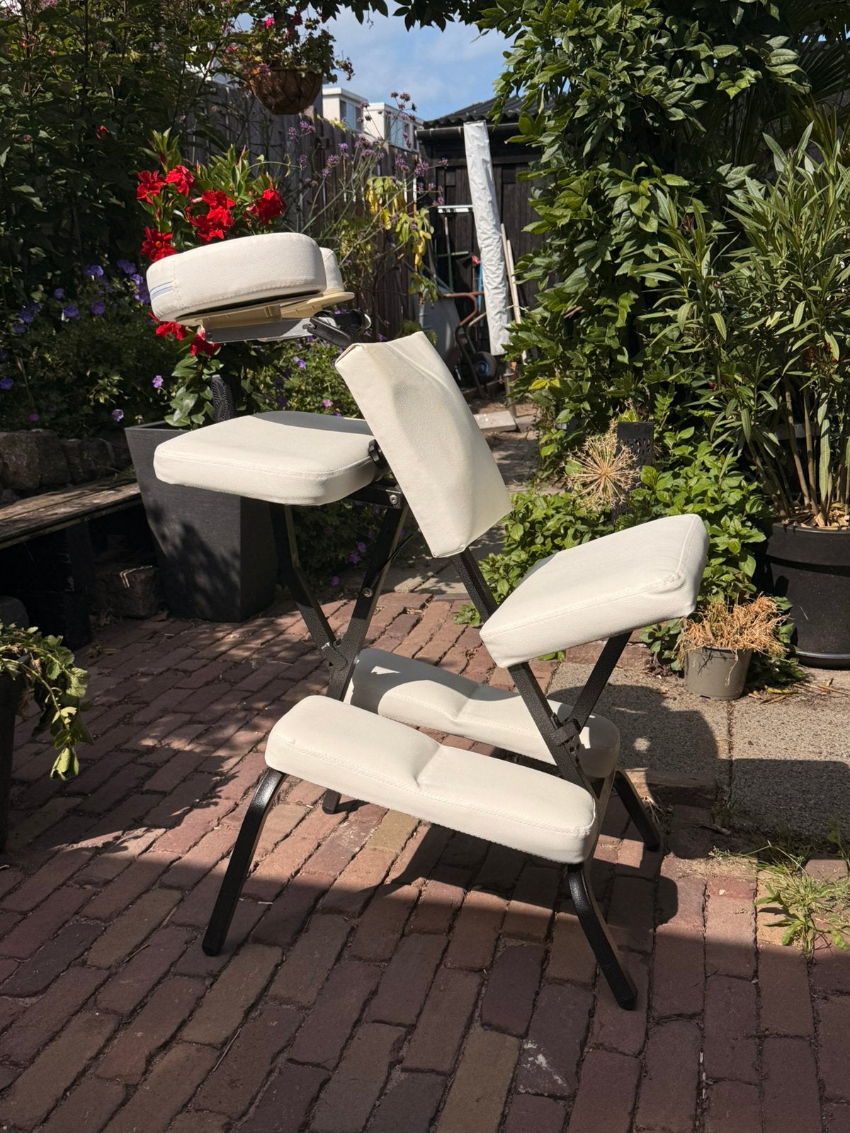 Massagestoel, inklapbaar., Sport en Fitness, Massageproducten, Ophalen, Zo goed als nieuw, Massagestoel of Kussen
