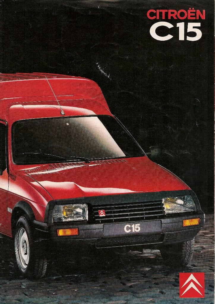 Folder Citroën C15, september 1990, Ophalen of Verzenden, Zo goed als nieuw, Citroën