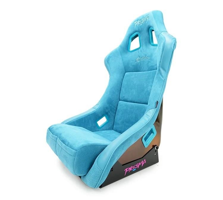 NRG Prisma Chromatic Teal blauw neochrome suede Kuipstoel, Auto diversen, Tuning en Styling, Ophalen of Verzenden