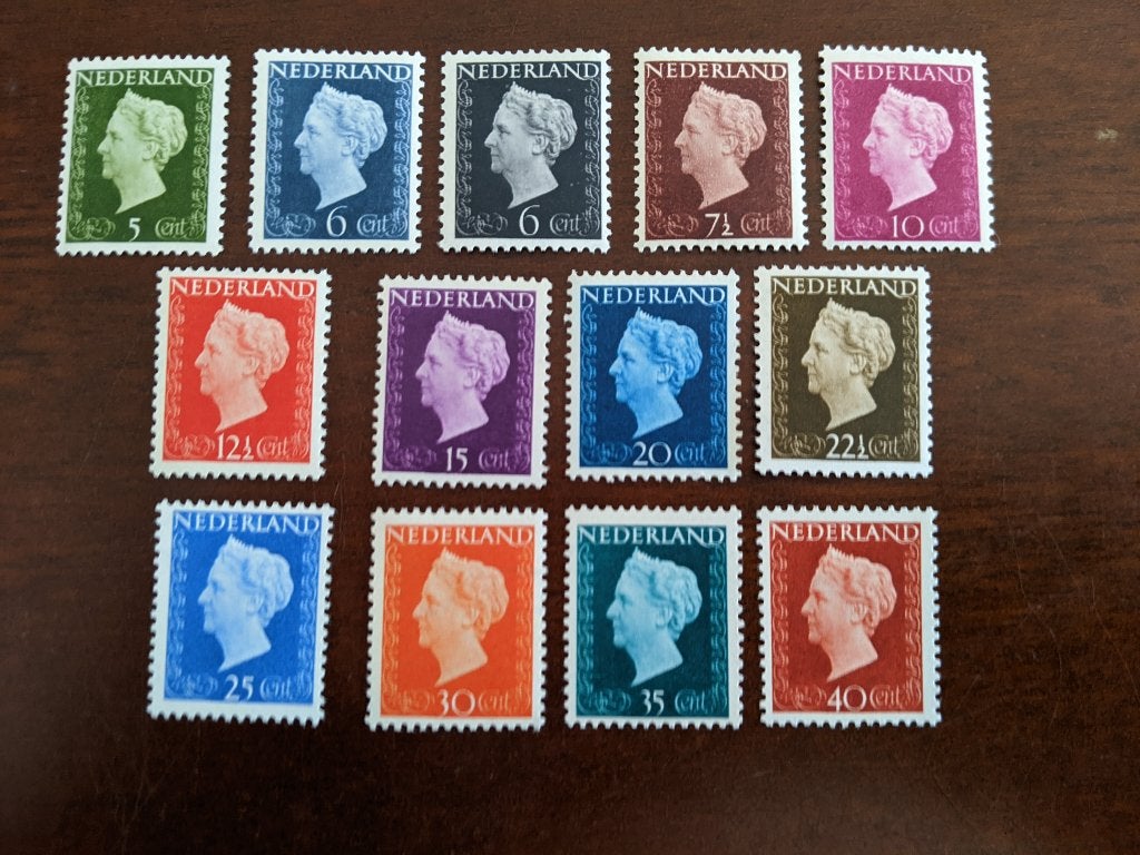NL 1947-1948; serie KONINGIN WILHELMINA, Postzegels en Munten, Postzegels | Nederland, Verzenden, Na 1940, Postfris