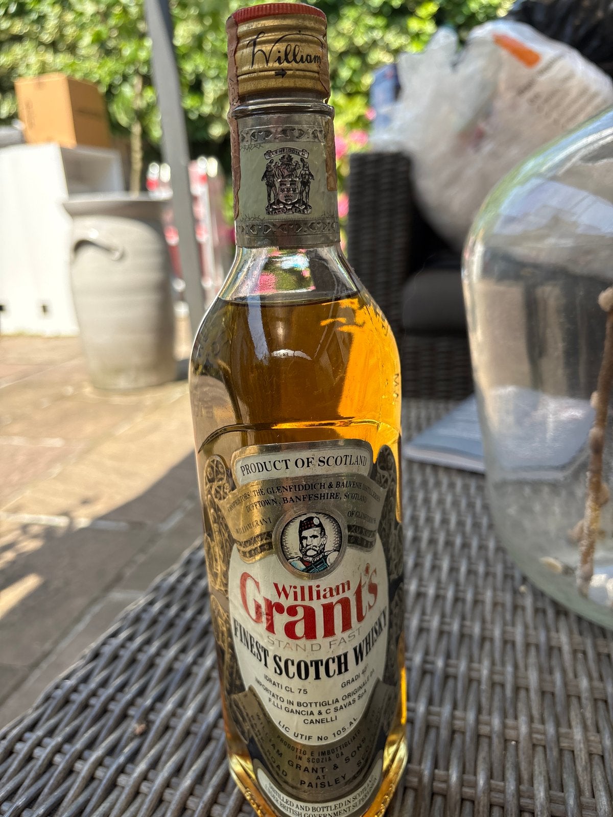 Vintage William Grant's Finest Scotch, Antiek en Kunst, Ophalen of Verzenden