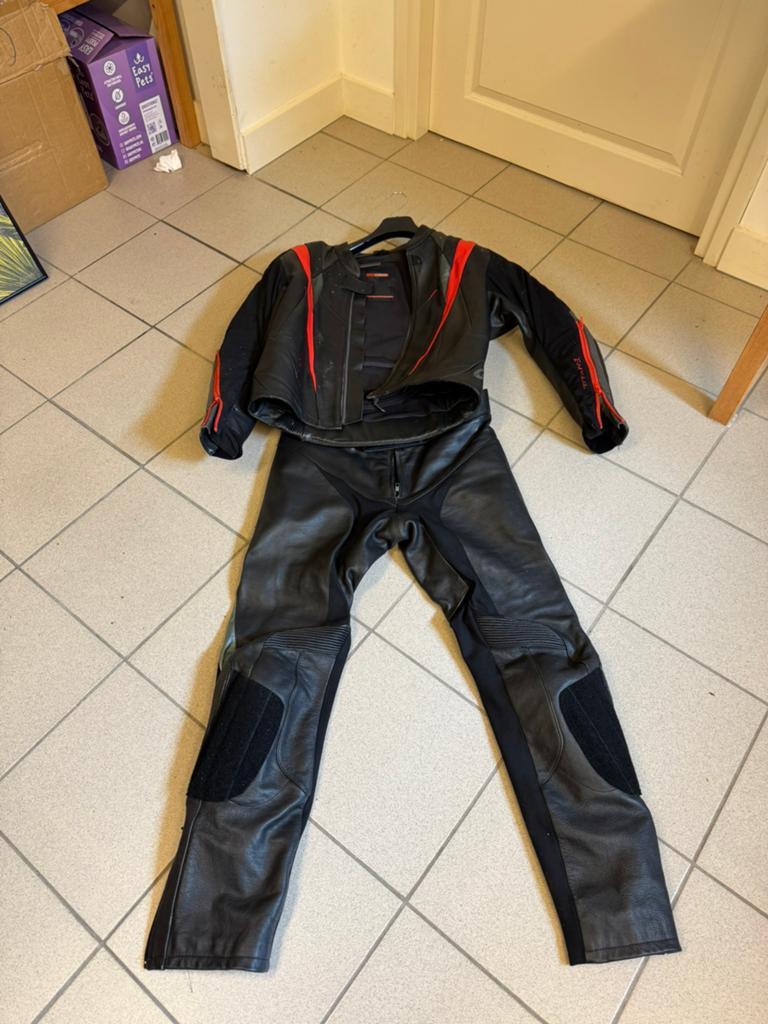 Leren motorpak, Ophalen, Tweedehands, Combipak