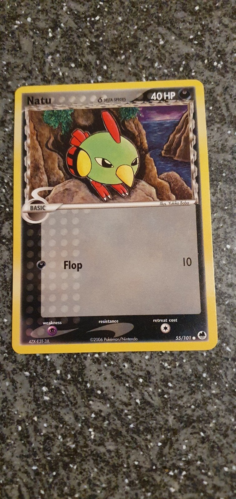 Natu 55/101 EX Dragon Frontiers Pokémon Kaart, Ophalen of Verzenden, Gebruikt, Losse kaart