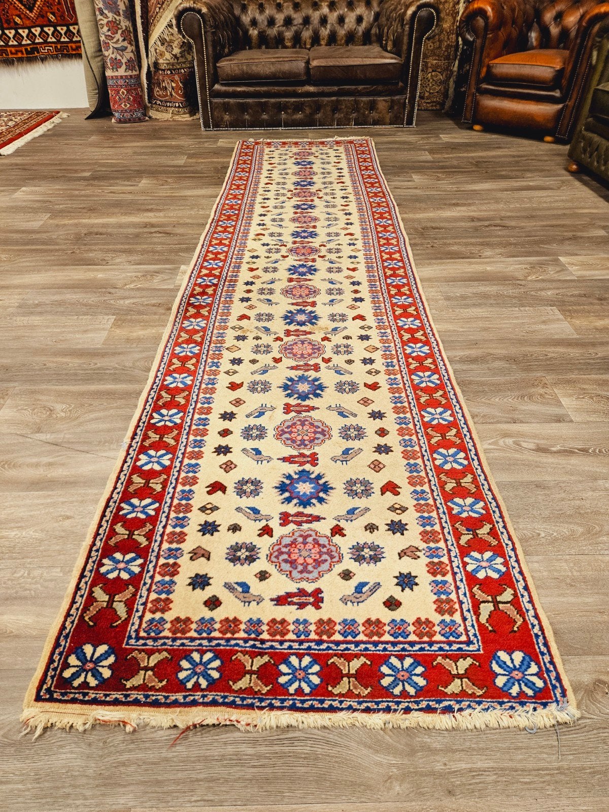 Perzisch Handgeknoopte Loper. UITVERKOOP! Weg = Weg!, Perzisch, 200 cm of meer, Zo goed als nieuw, Rechthoekig