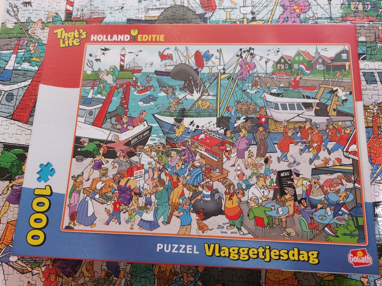 That's Life Holland editie vlaggetjesdag zgan en compleet, Ophalen of Verzenden, 500 t/m 1500 stukjes, Zo goed als nieuw