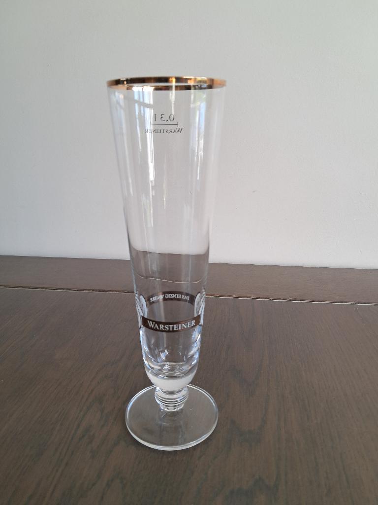 O24 Bierglas Warsteiner 0,3 L, Ophalen of Verzenden, Zo goed als nieuw, Glas of Glazen, Overige merken