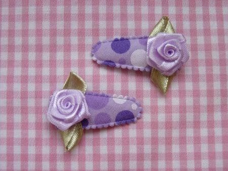 peuter haarspeldjes Dots (lila), Ophalen of Verzenden, Nieuw