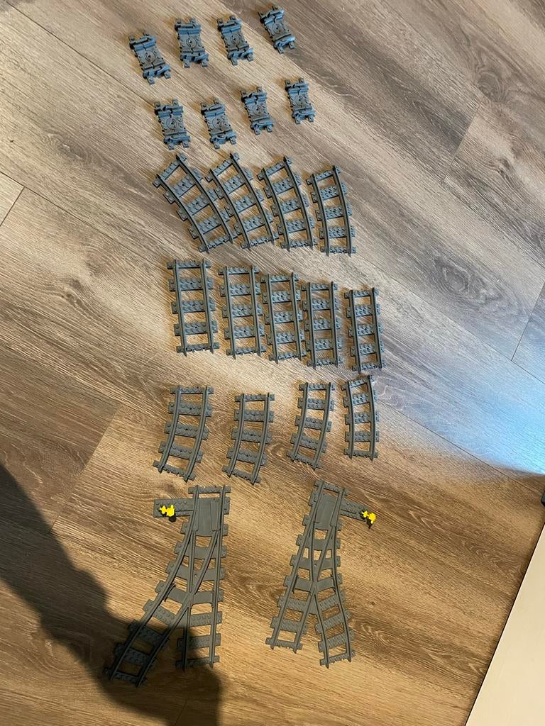 Grote partij LEGO Duplo treinrails en wissels, Lego, Accessoire, Ophalen of Verzenden, Inclusief accessoires