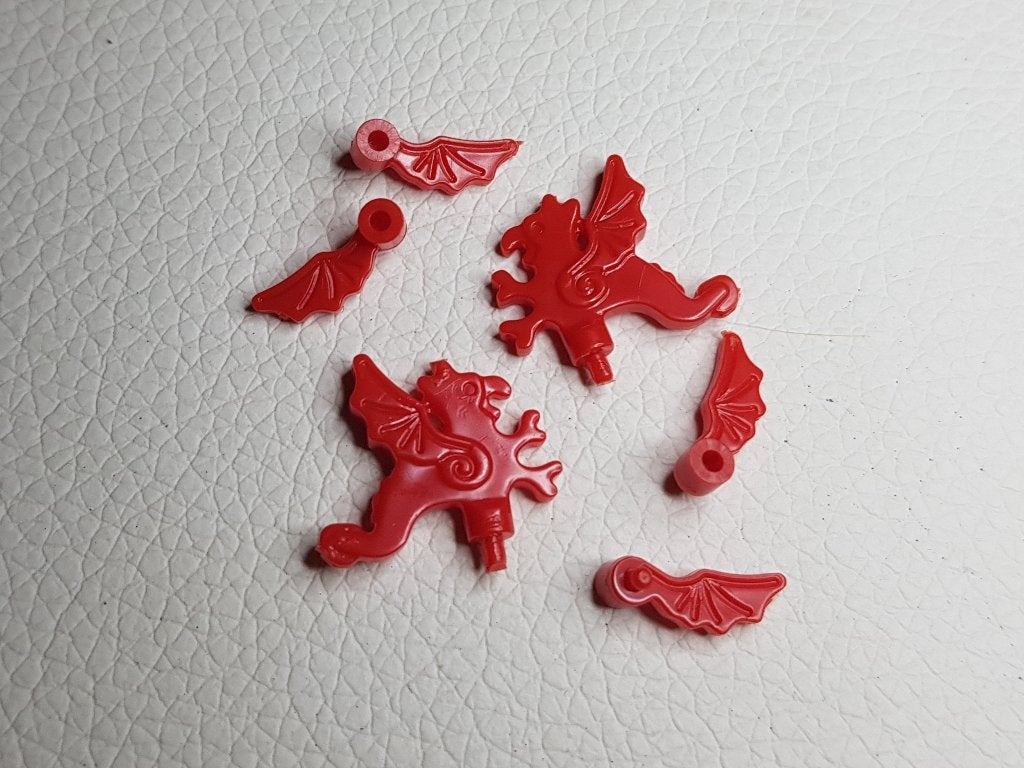 2x Dragon Plume Minifigure voor Castle Lego - Dragonknights, Ophalen of Verzenden, Nieuw, Castle
