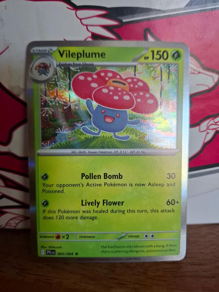 Pokemon Vileplume PFL 003/094 holo, Ophalen of Verzenden, Nieuw, Losse kaart