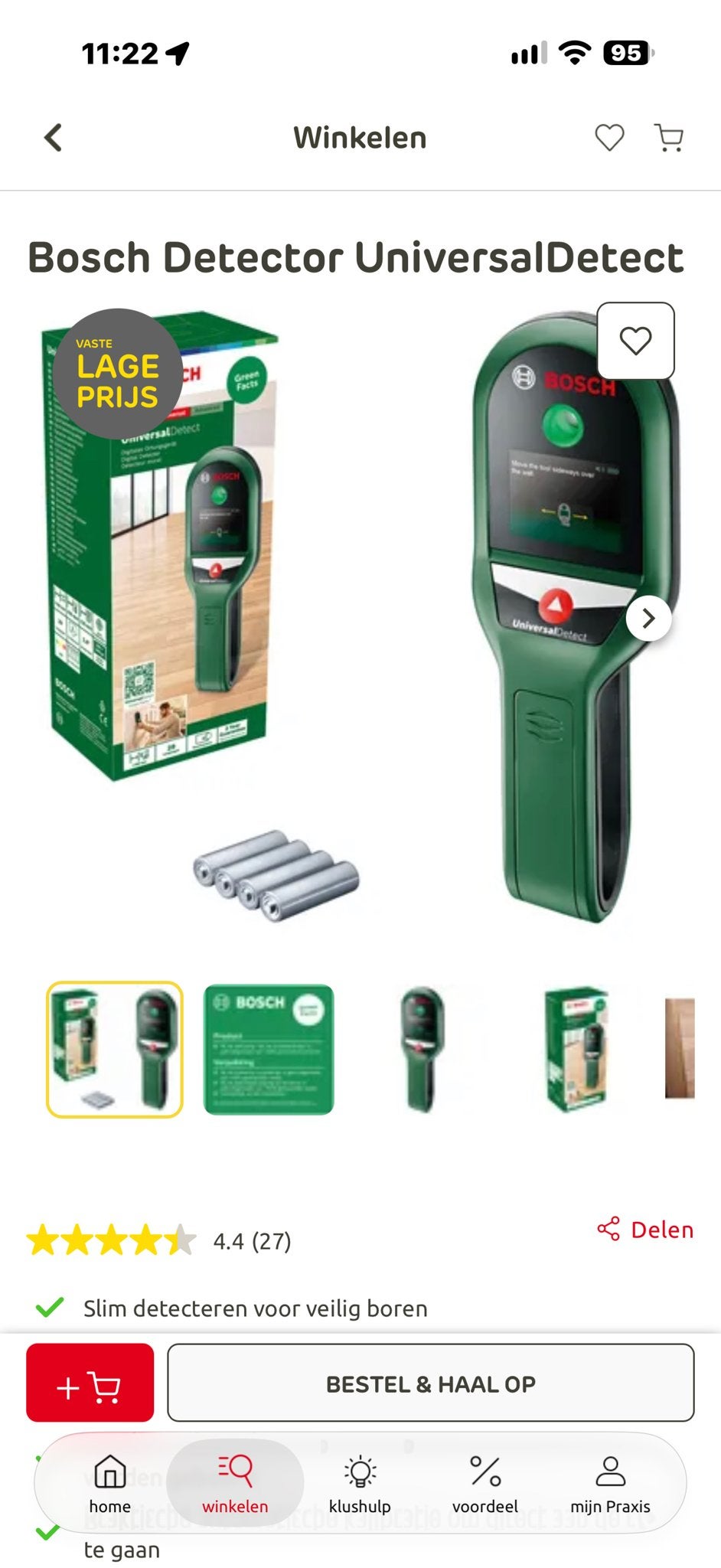 Bosch UniversalDetect Digitale Detector - Nieuw in doos, Ophalen of Verzenden, Nieuw, Overige meters
