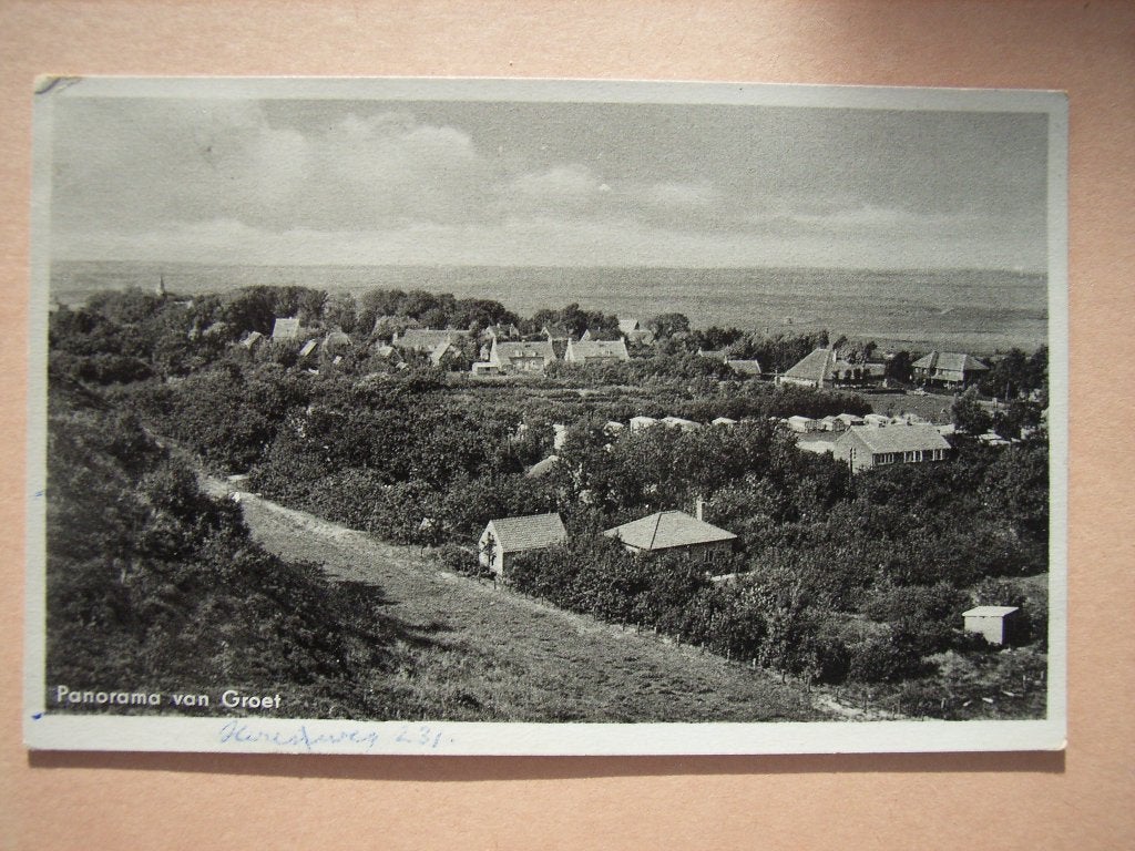 Ansichtkaart Panorama van Groet, Ophalen of Verzenden, 1960 tot 1980, Gelopen, Noord-Holland