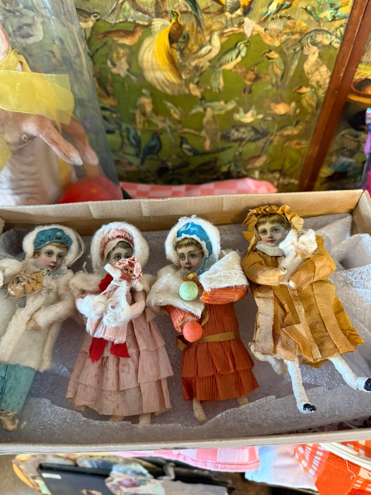 Wattenpopjes papieren popjes, Ophalen of Verzenden