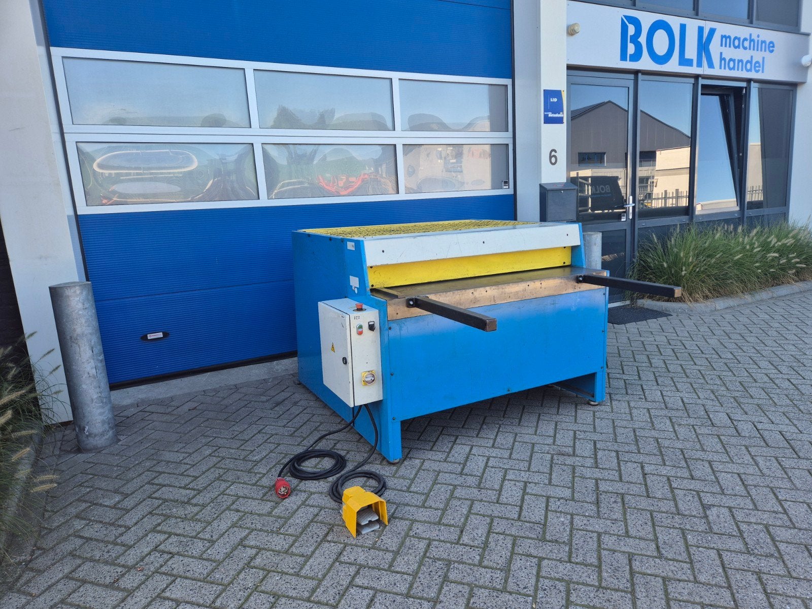 Kapema SMP1230 Elektrische Plaatschaar Cap. 1275x3mm Bj.2007, Danmark, Gebruikt, Info@bolkmachinehandel.nl, Ophalen of Verzenden