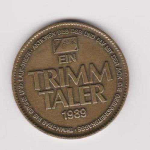 Trimm Taler AOK 1989, Ophalen of Verzenden, Brons, Buitenland