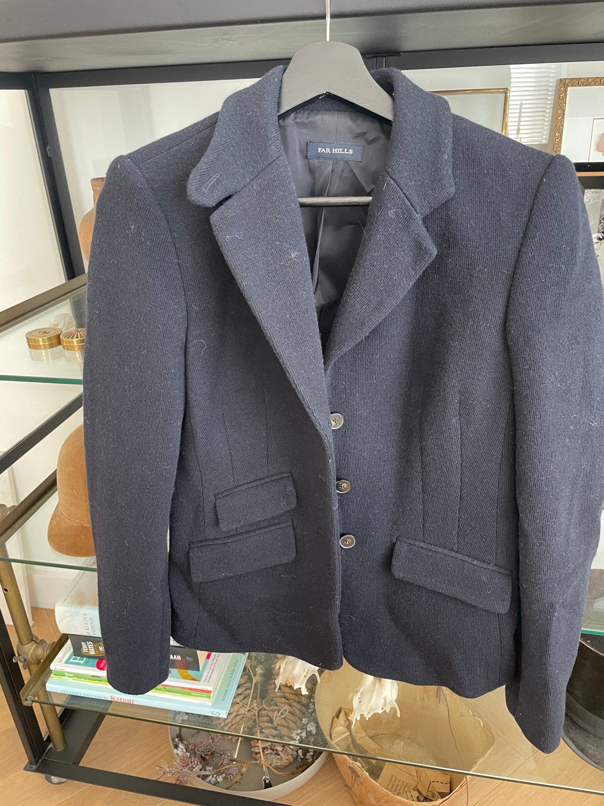 Far Hills Jasje - Donkerblauw, Maat 36 (S), Kleding | Dames, Blauw, Ophalen of Verzenden, Zo goed als nieuw, Jasje