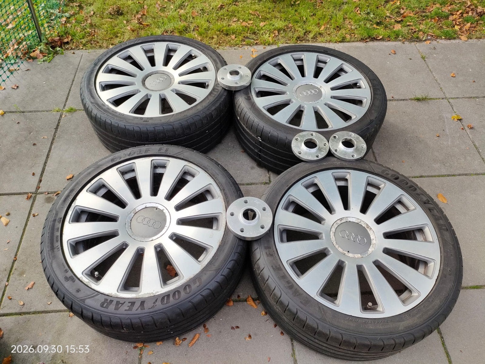 Velgen met banden maat 19' 5x112 audi, Gebruikt, 255 mm, Banden en Velgen, Personenwagen