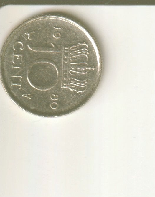10 cent 1980 nederland, Postzegels en Munten, Munten | Nederland, Verzenden, Koningin Juliana, 10 cent