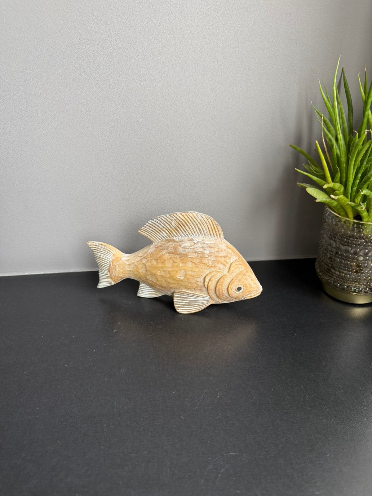 Houten decoratie vis, Huis en Inrichting, Ophalen of Verzenden, Zo goed als nieuw
