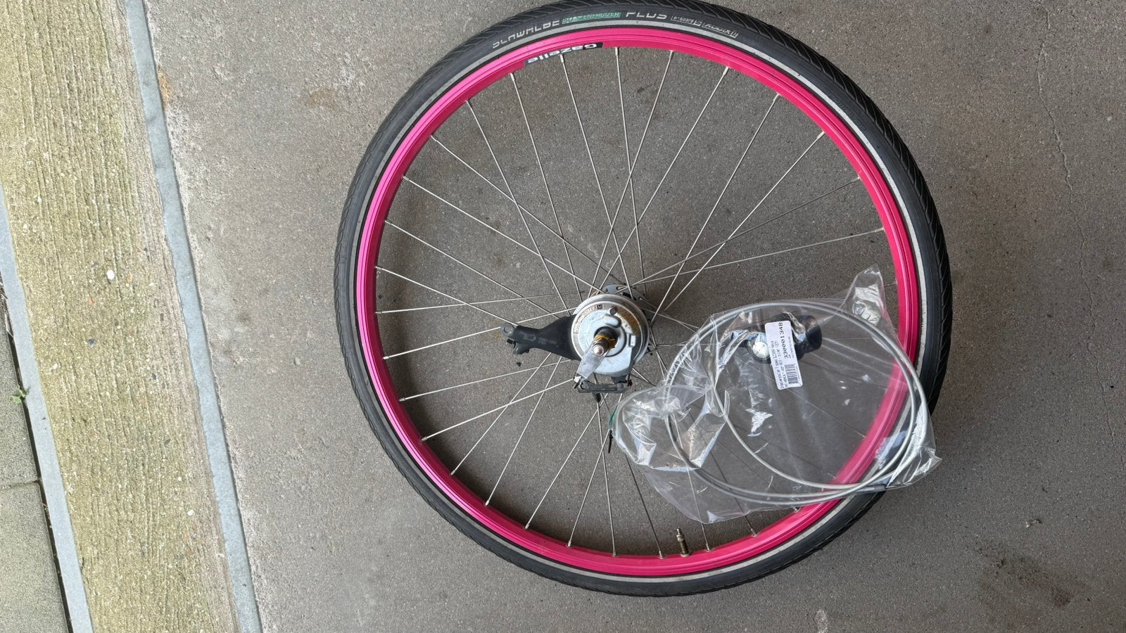 Nexus 3 versnellingen achterwiel compleet met shifter, Ophalen, Zo goed als nieuw, Stadsfiets, Wiel