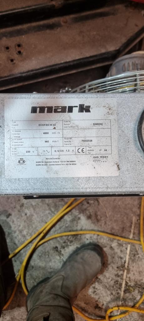 Mark Ecofan W 42 Ventilator - 4000 m³/h, Ophalen of Verzenden, Gebruikt, Ventilator