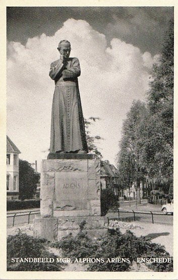 Enschede - Standbeeld Mgr Alphons Ariëns, Verzenden, 1960 tot 1980, Ongelopen, Overijssel