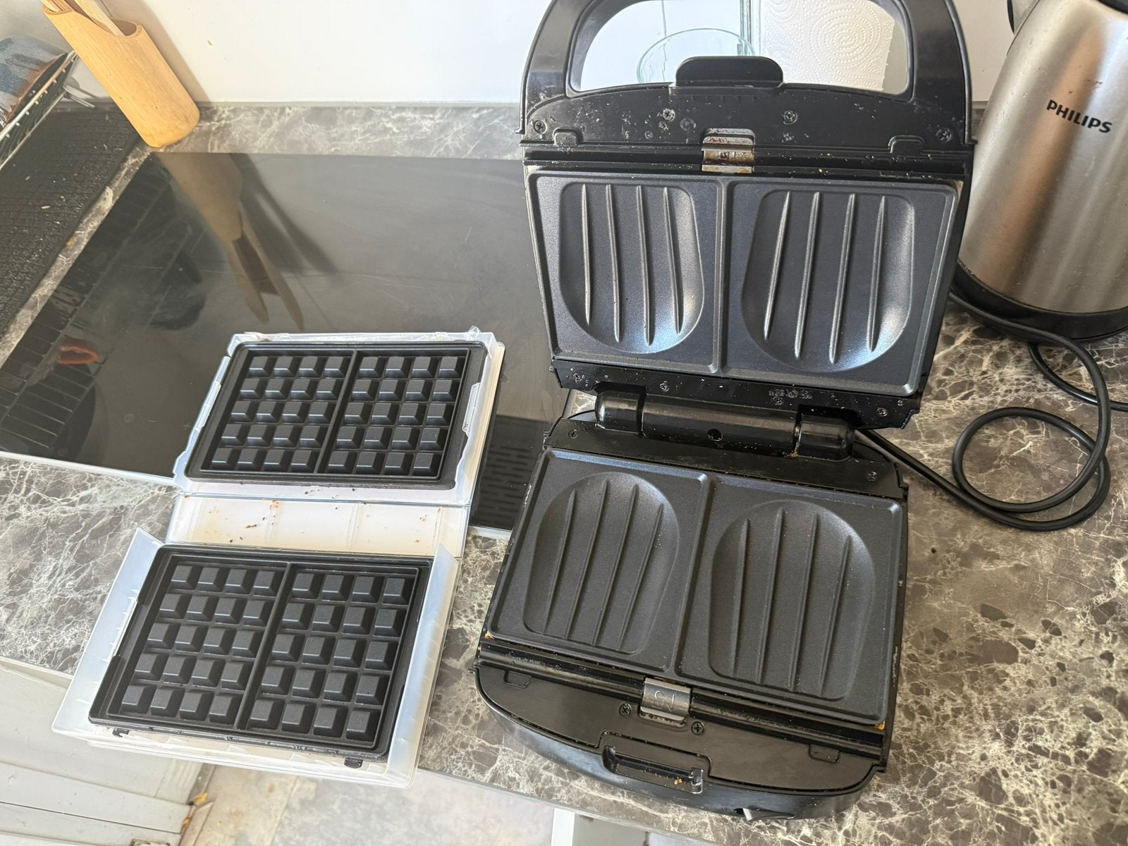 Tefal grill/wafelmaker, Ophalen of Verzenden, Zo goed als nieuw